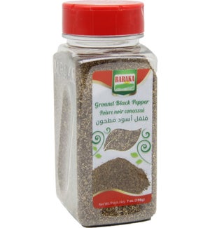 Ground Black Pepper Spice in plastic tub "Baraka"